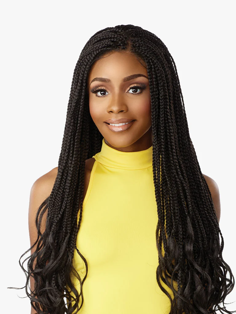 Sensationnel Wig -  4x4 Braided Box French Curl 30"