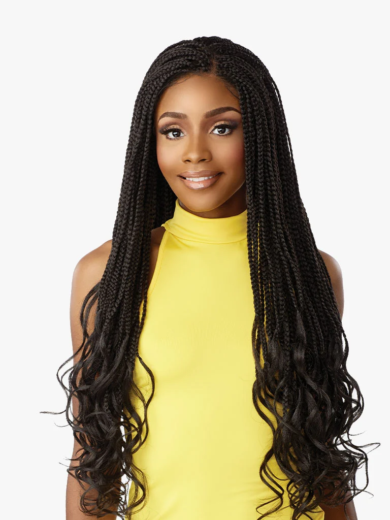 Sensationnel Wig -  4x4 Braided Box French Curl 30"