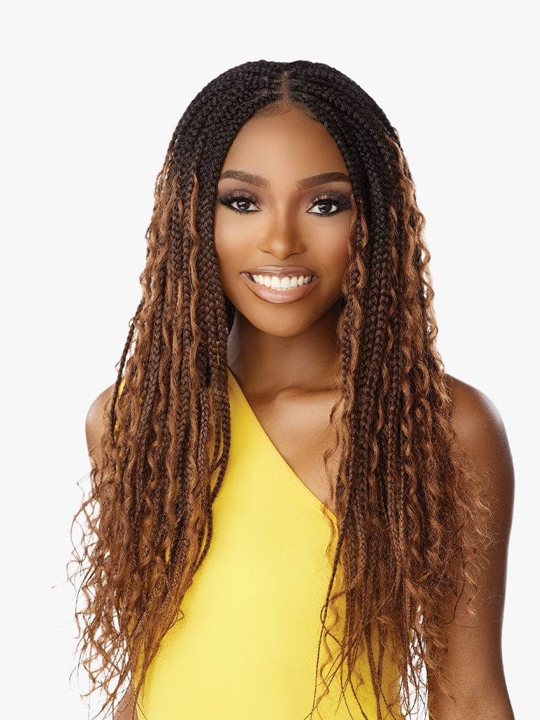 Sensationnel Wig -  4x4 Braided Mermaid Box Braid 30"