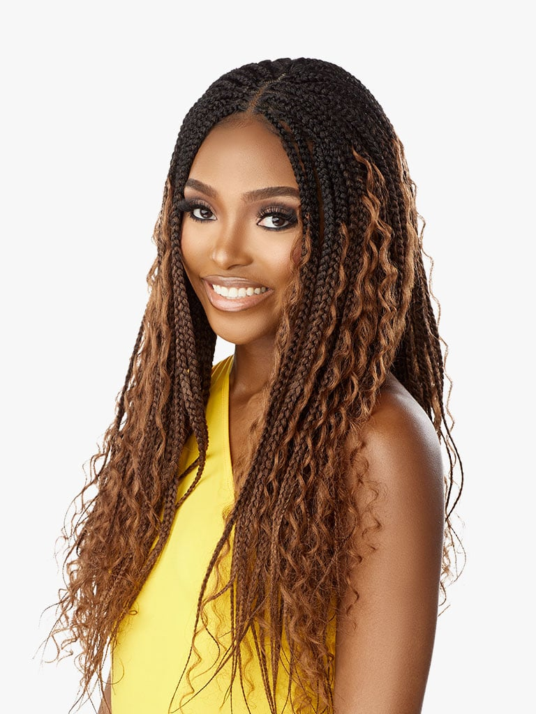 Sensationnel Wig -  4x4 Braided Mermaid Box Braid 30"