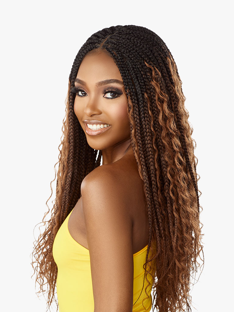 Sensationnel Wig -  4x4 Braided Mermaid Box Braid 30"