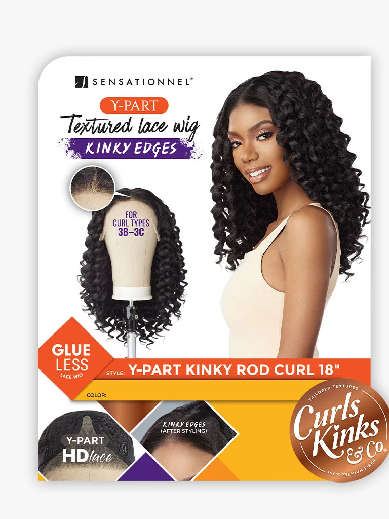 Sensationnel Wig - Curls Kinks & Co Kinky Edges Y-Part Kinky Rod Curl 18"