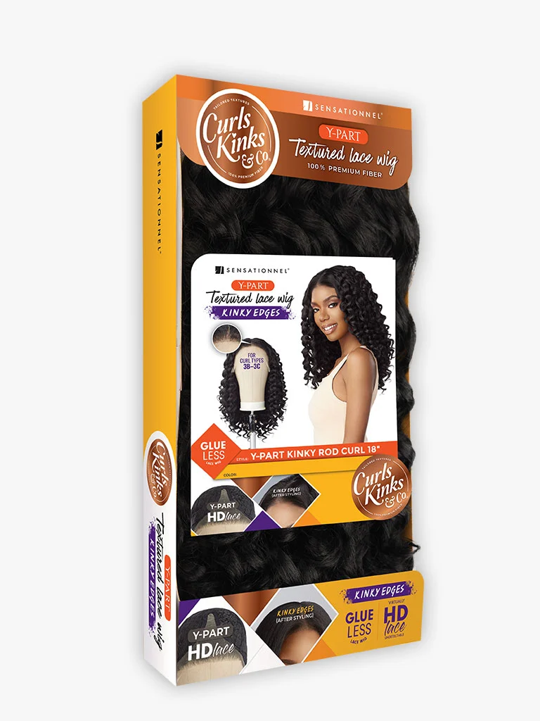 Sensationnel Wig - Curls Kinks & Co Kinky Edges Y-Part Kinky Rod Curl 18"